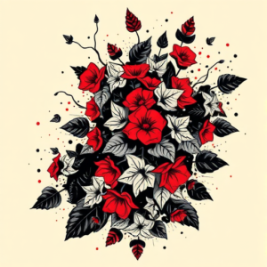 Trash Polka Ivy Tattoo