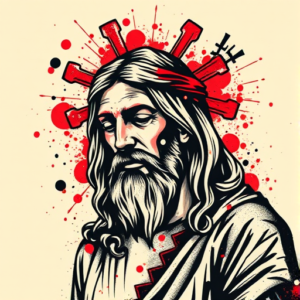 Trash Polka Jesus Tattoo