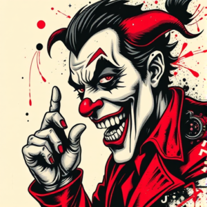 Trash Polka Joker Tattoo