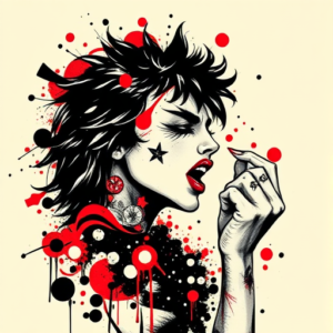 Trash Polka Kiss Tattoo