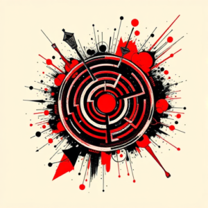 Trash Polka Labyrinth Tattoo