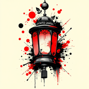 Trash Polka Lantern Tattoo