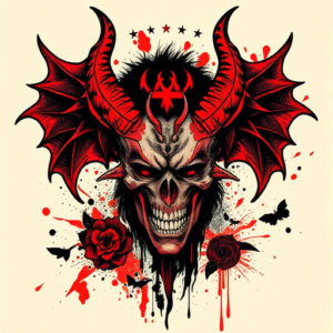 Trash Polka Lucifer Tattoo