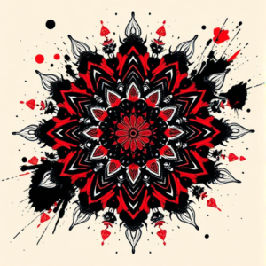 Trash Polka Mandala Tattoo