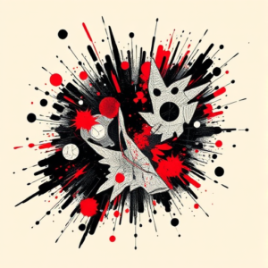 Trash Polka Map Tattoo