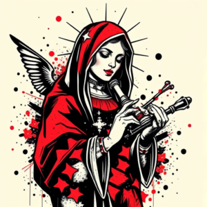 Trash Polka Mary Tattoo