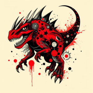 Trash Polka Mythosaur Tattoo