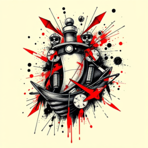 Trash Polka Nautical Tattoo