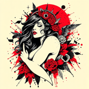 Trash Polka Persephone Tattoo