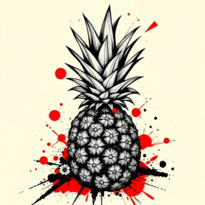 Trash Polka Pineapple Tattoo