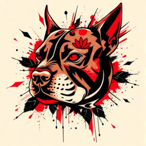 Trash Polka Pitbull Tattoo