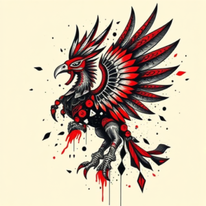 Trash Polka Quetzalcoatl Tattoo