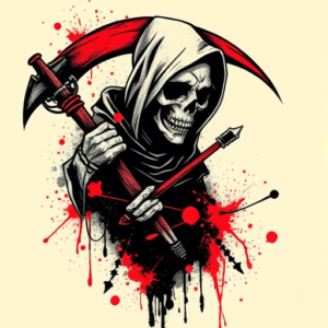 Trash Polka Reaper Tattoo