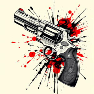Trash Polka Revolver Tattoo