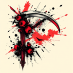 Trash Polka Scythe Tattoo