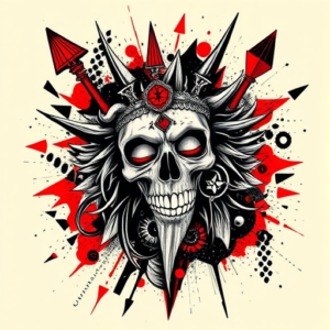 Trash Polka Shiva Tattoo