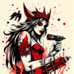 Trash Polka Siren Tattoo