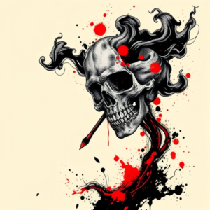 Trash Polka Smoke Tattoo