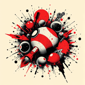 Trash Polka Space Tattoo