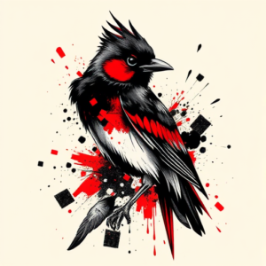 Trash Polka Sparrow Tattoo