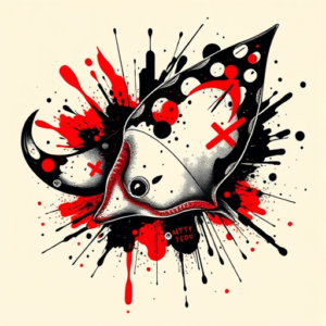 Trash Polka Stingray Tattoo