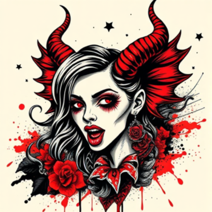 Trash Polka Succubus Tattoo