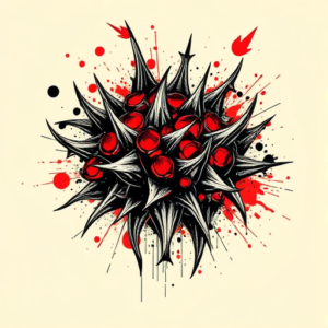 Trash Polka Thorn Tattoo