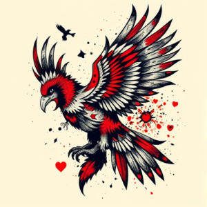 Trash Polka Thunderbird Tattoo