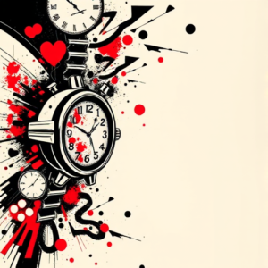 Trash Polka Time Tattoo