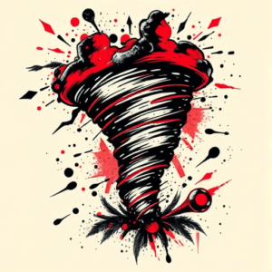 Trash Polka Tornado Tattoo