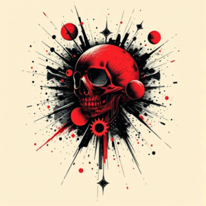 Trash Polka Universe Tattoo