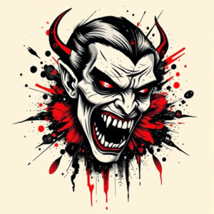 Trash Polka Vampire Tattoo