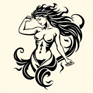 Tribal Aphrodite Tattoo