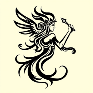 Tribal Athena Tattoo