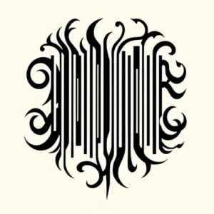 Tribal Barcode Tattoo