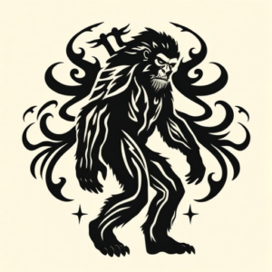 Tribal Bigfoot Tattoo