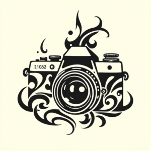 Tribal Camera Tattoo