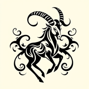 Tribal Capricorn Tattoo