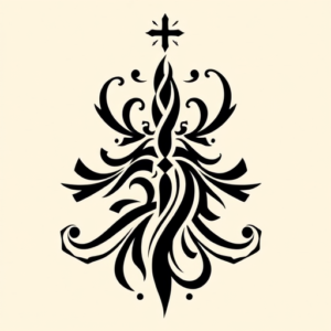 Tribal Christmas Tattoo