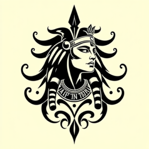 Tribal Cleopatra Tattoo