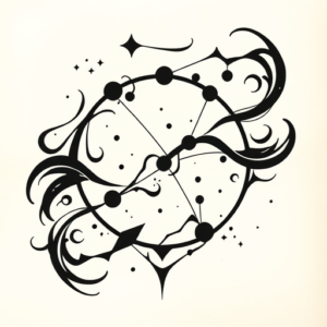 Tribal Constellation Tattoo