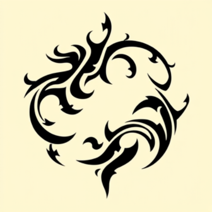 Tribal Coordinates Tattoo