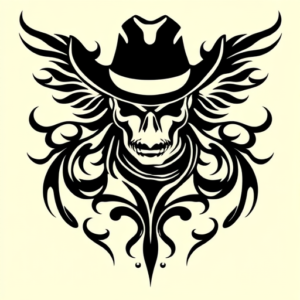 Tribal Cowboy Tattoo