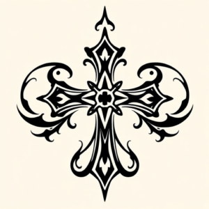Tribal Cross Tattoo