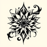 Tribal Dahlia Tattoo