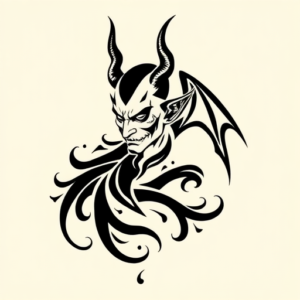 Tribal Devil Tattoo