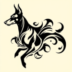 Tribal Doberman Tattoo