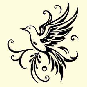 Tribal Dove Tattoo