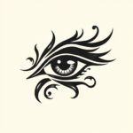 Tribal Eye Tattoo