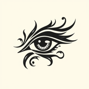 Tribal Eye Tattoo